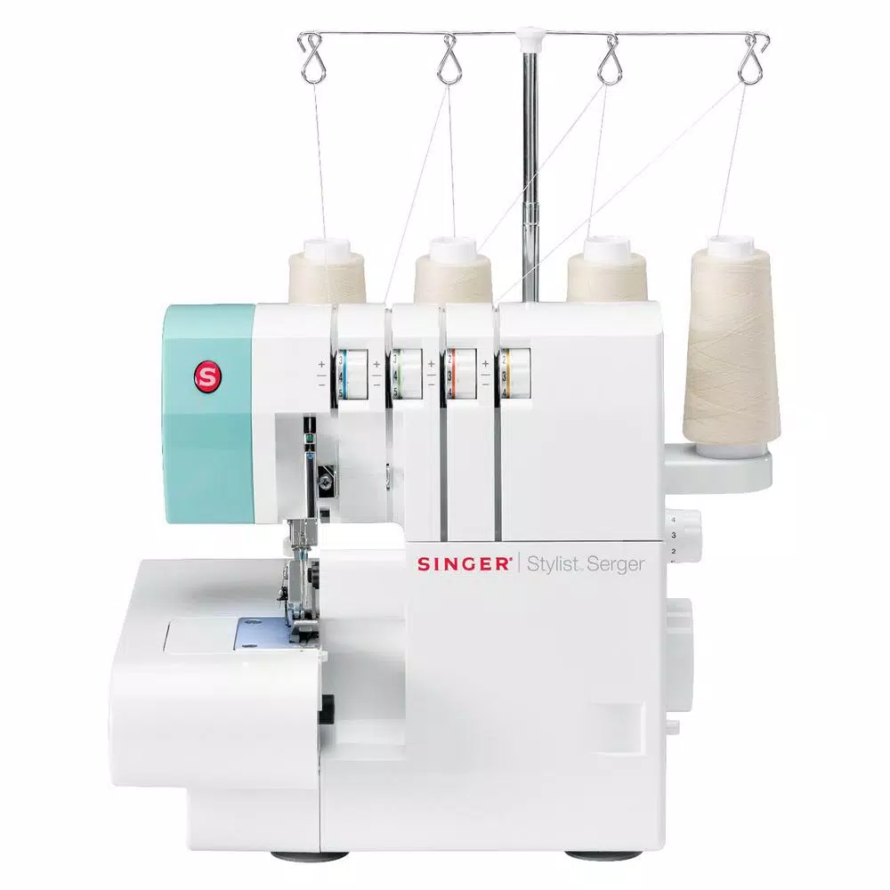 Singer Stylist Serger Sewing Machine with 2-3-4 Thread Capability and 6 Stitch Types