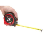 TEKTON 33 ft. x 1 in. Tape Measure with Impact-Resistant ABS Housing and Non-Slip Rubber Grips thumbnail 4
