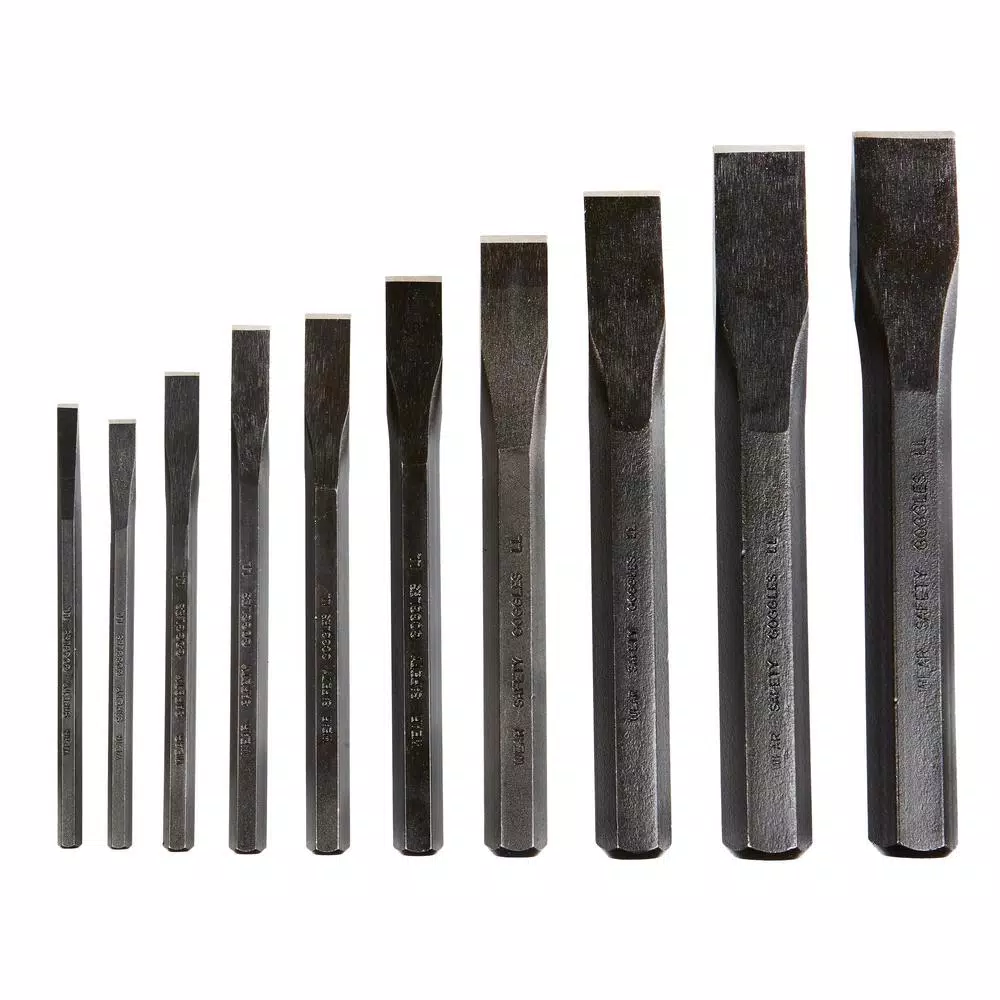 GearWrench 10-Piece Cold Chisel Set with Tool Roll