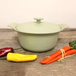 BergHOFF Ron 4.4 Qt. Cast Iron Stock Pot with Lid, Green thumbnail 7