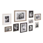 Kate and Laurel Bordeaux 10-Piece Gallery Wall Picture Frame Set - Multicolored Neutral Finishes thumbnail 2