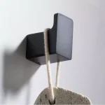 KRAUS Stelios Matte Black Solid Brass Robe and Towel Hook thumbnail 2