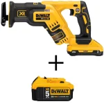 DEWALT 20V MAX XR Brushless Compact Reciprocating Saw Kit with 5.0 Ah Battery thumbnail 1