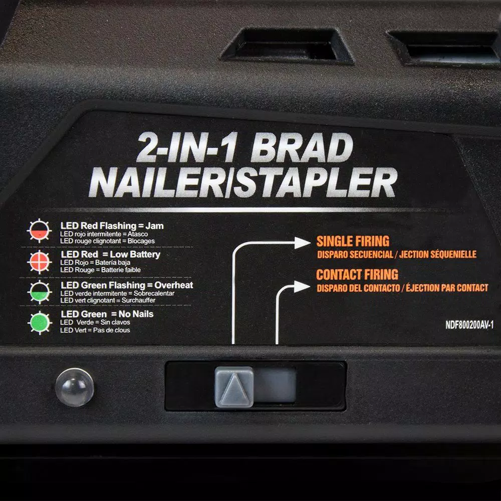Freeman PE2118G 18V Cordless 2-in-1 18-Gauge Brad Nailer and Stapler Kit