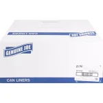 Genuine Joe 33 Gallon High-Density Can Liners, Clear, 500 Count thumbnail 2