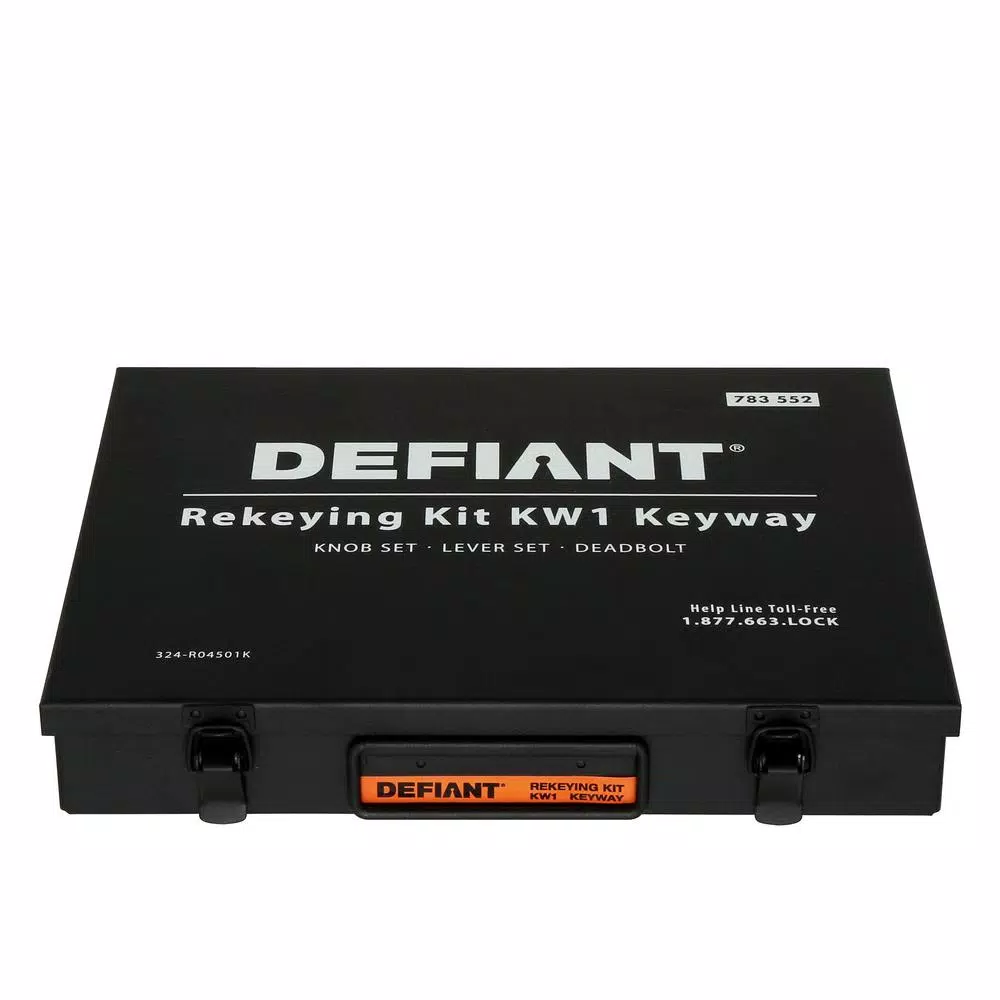 Defiant Rekey Kit with Metal Casing and Master Pins