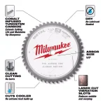 Milwaukee 7-1/4 in. 48T Carbide Metal Cutting Circular Saw Blade thumbnail 3