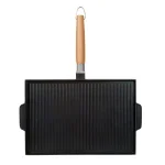 MasterPan Innovative Series 15 in. Cast Aluminum Nonstick Grill and Griddle Pan, Black thumbnail 3