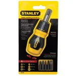Stanley 6-in-1 Ratcheting Multibit Screwdriver with Chrome Vanadium Bits thumbnail 2