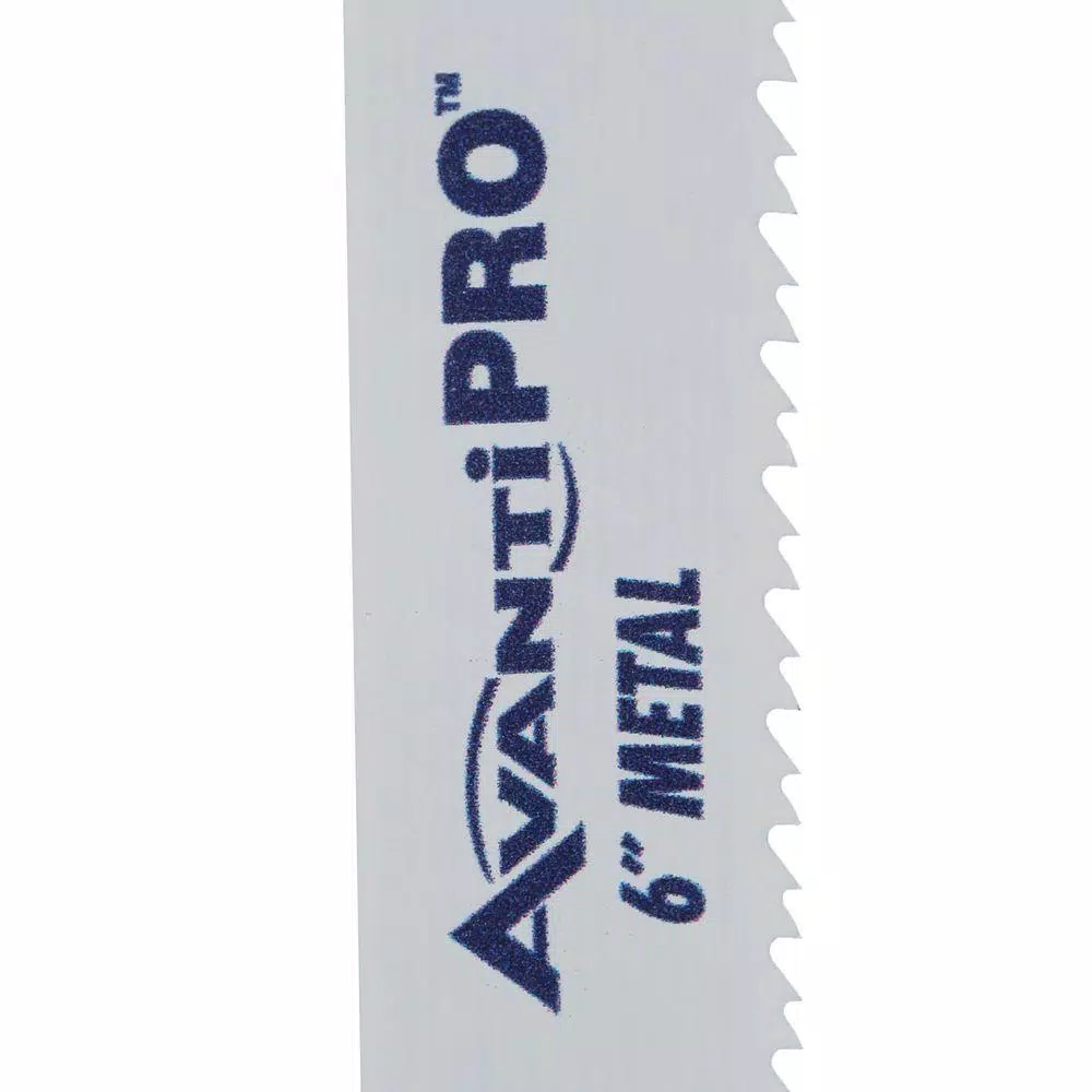 Avanti Pro 6-Piece Bi-Metal Reciprocating Saw Blade Set for Wood and Metal