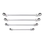 Steelman PRO 96750 SAE Flexible Universal Spline Ratcheting Wrench Set, 4-Piece thumbnail 1