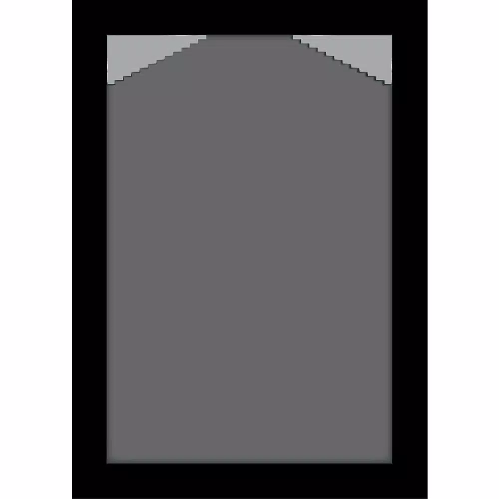Pinnacle Black Wood Square Floater Picture Frame - Accommodates 8 x 8 or 5 x 5 inch Prints