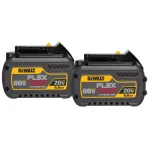 DEWALT FLEXVOLT 6.0 Ah Lithium-Ion Battery Pack (2-Pack) - 20V/60V MAX thumbnail 1