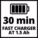 Einhell Power X-Change 18V 3Ah Fast Battery Charger thumbnail 6
