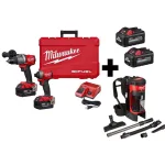Milwaukee M18 FUEL 3-Tool Combo Kit with Hammer Drill, Impact Driver, and Backpack Vacuum, 4 Batteries thumbnail 1