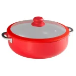 IMUSA 3.2 Qt. Ceramic Nonstick Caldero with Glass Lid and Silicone Rim thumbnail 1