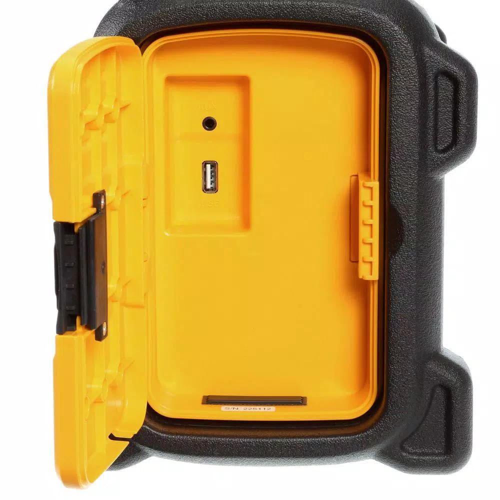 DEWALT 20V MAX Compact Corded/Cordless Worksite Radio with USB Charging Port