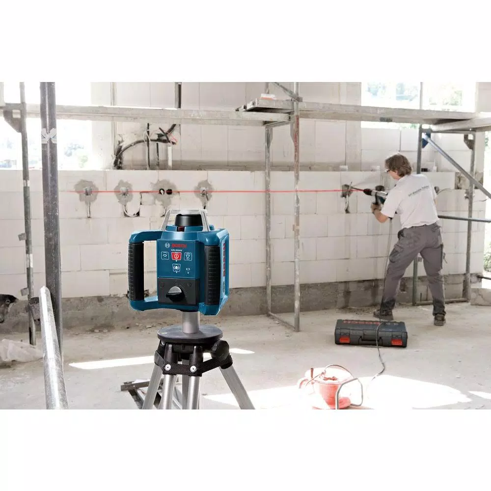 Bosch 1000 ft. Self-Leveling Rotary Laser Level Kit with Layout Beam & Remote Control