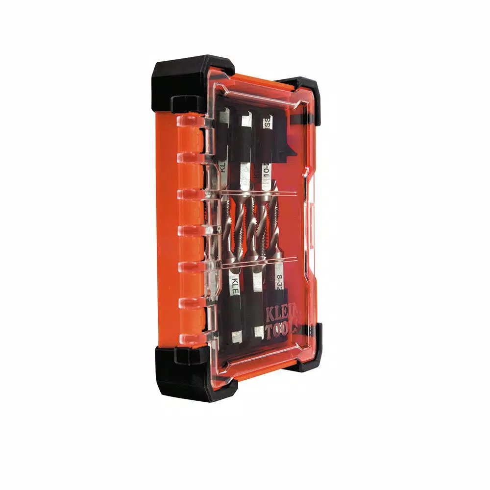 Klein Tools 8-Piece High Speed Steel Drill Tap Tool Kit with Carrying Case