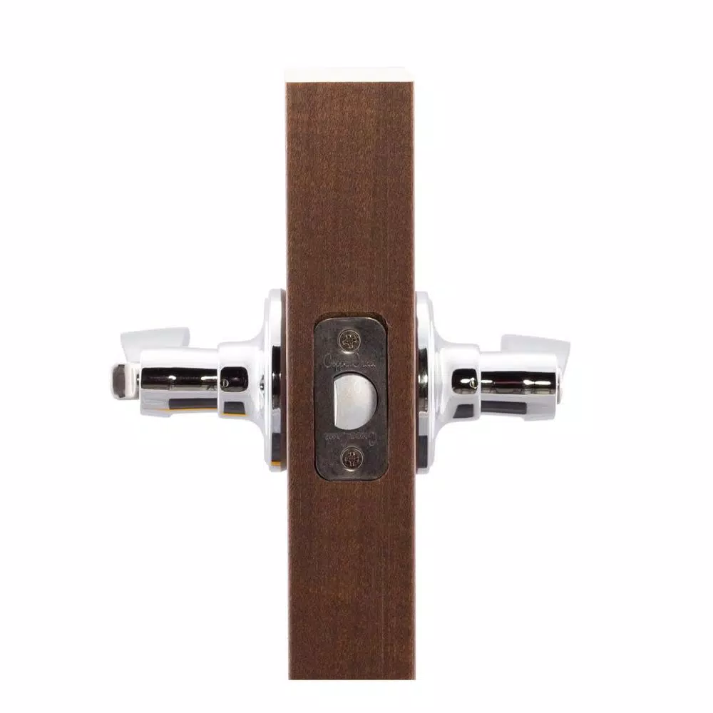 Copper Creek Waverlie Polished Stainless Steel Privacy Bed/Bath Door Lever