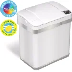 iTouchless 2.5 Gal. Pearl White Touchless Automatic Sensor Trash Can with Odor Filter and Fragrance thumbnail 1