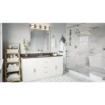 Design House GRAZ Park Polished Chrome Towel Ring - Modern Zinc Hand Towel Holder thumbnail 8