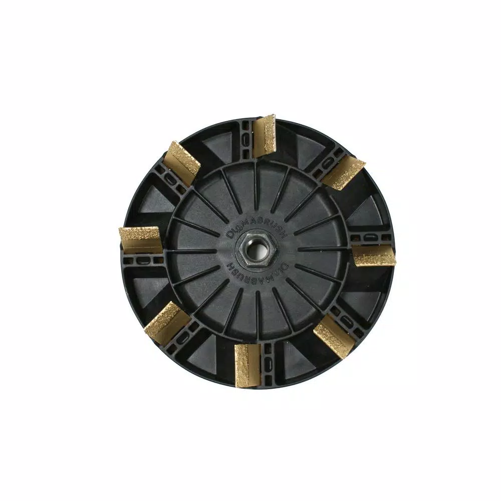 Diamabrush 7 in. Concrete Removal Tool - Abrasive Grinding Attachment for Glues, Epoxies & Coatings