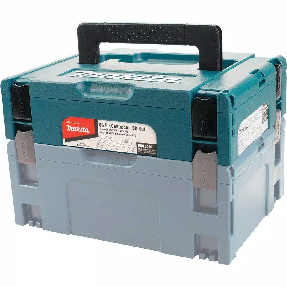 Makita 66-Piece Steel Contractor Bit Set with Modular Storage Case