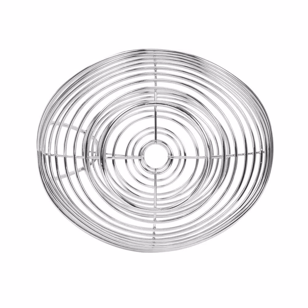 Spectrum Opus Arched 2-Tier Chrome Server Basket, Steel Fruit and Vegetable Organizer
