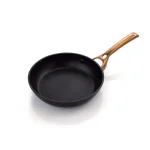 Oster Allsberg 10-Piece Aluminum Nonstick Cookware Set with Bronze Handles, Black and Bronze thumbnail 8