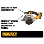 DEWALT DCS373P2 20V MAX Cordless 5-1/2 in. Metal Cutting Circular Saw Kit with (2) 5.0 Ah Batteries thumbnail 2