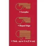 Haute Decor MantleClip Stocking Holder Set with Expandable Rod, Oil-Rubbed Bronze (4-Pack) thumbnail 2