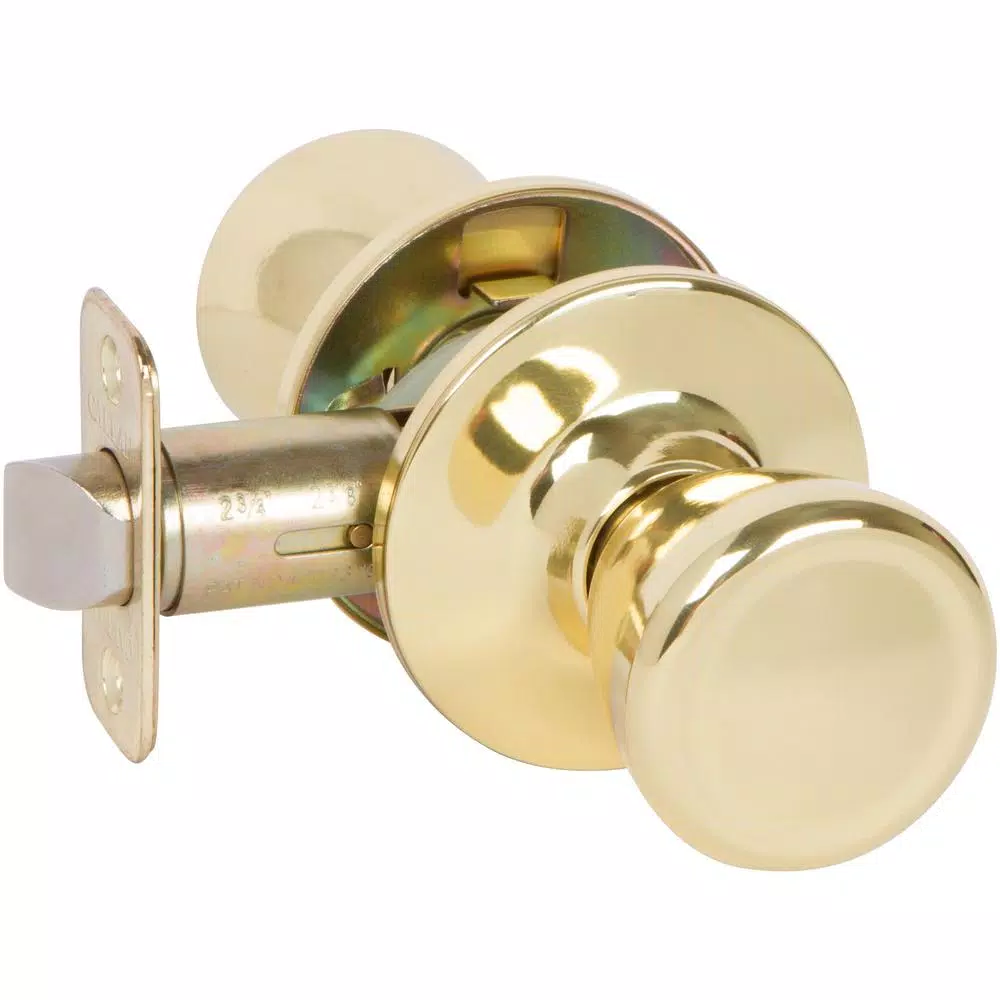 Callan Brayden Style Polished Brass Tulip Passage Door Knob