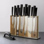 SCHMIDT BROS. Schmidt Brothers Carbon 6 15-Piece German Stainless Steel Cutlery Set with Acacia Wood Downtown Knife Block thumbnail 3