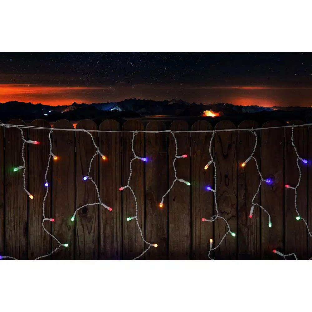 Novolink 200 LED Mini Globe Multi-Color Icicle String Lights with Wireless Smart App Control