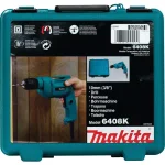 Makita 6408K 3/8 in. Corded Variable Speed Drill with Keyless Chuck and Hard Case thumbnail 2