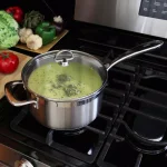 Chantal Induction 21 Steel 3.5 Qt. Stainless Steel Saucepan with Glass Lid, Brushed Stainless Steel thumbnail 6