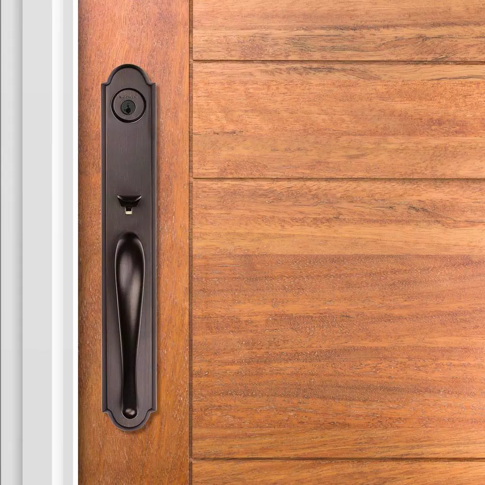 Baldwin Prestige Bighorn Single Cylinder Venetian Bronze Handleset with Carnaby Knob and SmartKey Security