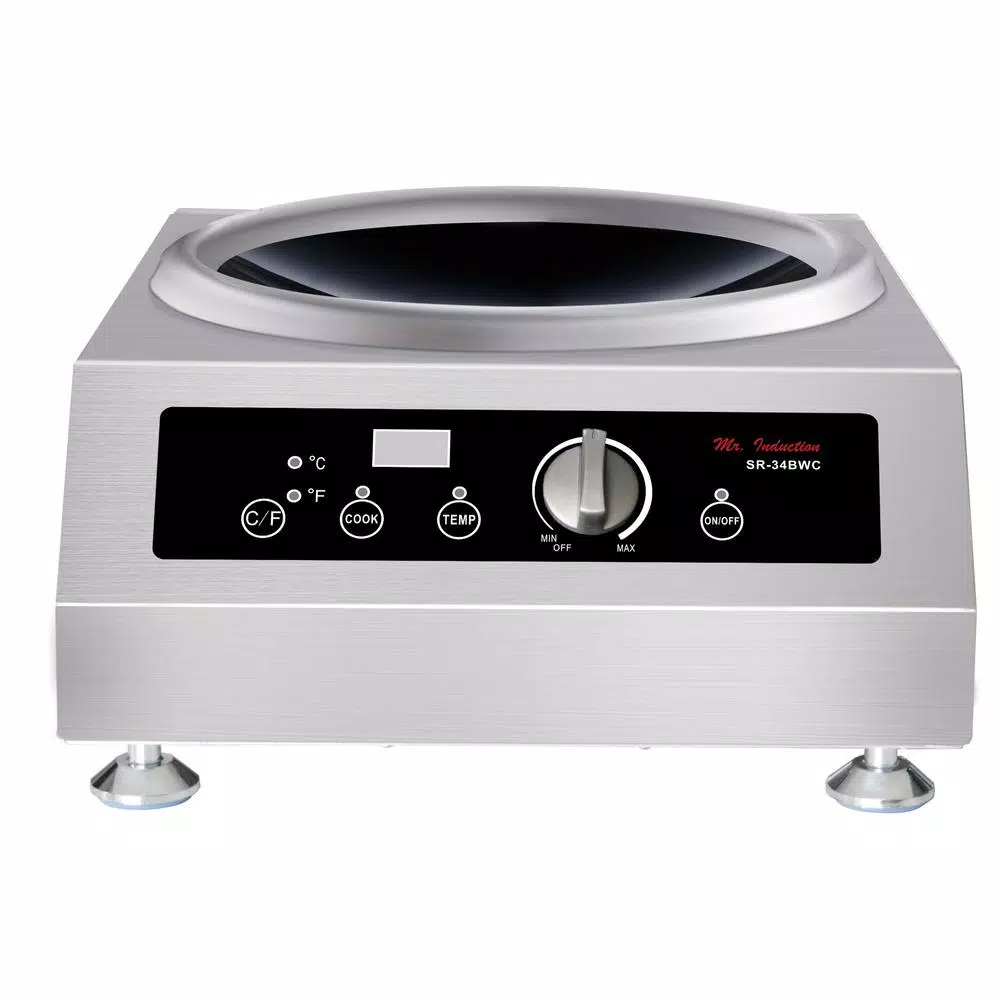 SPT 3400-Watt Commercial Countertop Induction Cooktop - 220-240V Single Burner