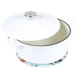 Creative Home 8 in. Round Tempered Glass Trivet with Flower Pattern thumbnail 5