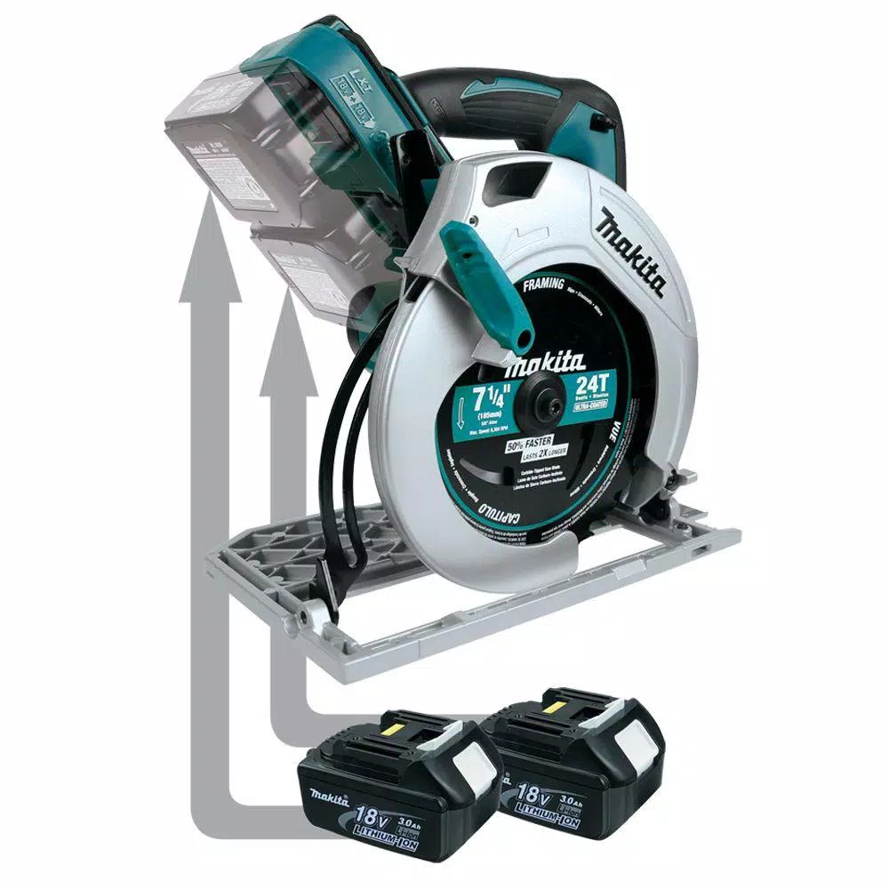 Makita 18V X2 LXT Lithium-Ion (36V) 7-1/4 in. Cordless Circular Saw, Tool Only
