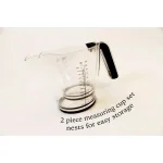 Cook Pro 2-Piece Plastic Measuring Cup Set with Non-Slip Grip Handles and Nesting Design thumbnail 5
