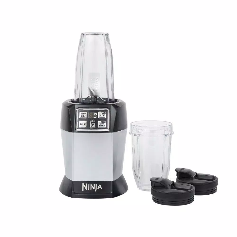 NINJA Nutri Ninja Auto-iQ Single Serve Blender, 1000W, 24 oz. Black