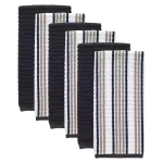 RITZ T-Fal Neutral/Charcoal Waffle Terry Kitchen Dish Towel Set, 6-Piece thumbnail 1