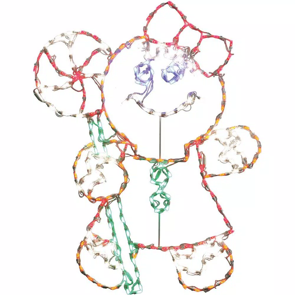 Fraser Hill Farm 3-Piece Gingerbread LED Christmas Light Set, Multi-Color, 862 Lights