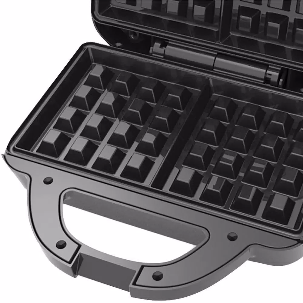 Brentwood Appliances Couture Purse Nonstick Dual Waffle Maker, Black