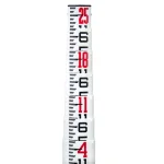 AdirPro 25 ft. Oval Fiberglass Surveyor Leveling Grade Rod thumbnail 2