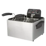 Presto ProFry 12-Cup Deep Fryer, 1800W Electric Immersion Element with 2 Oblong Baskets thumbnail 2