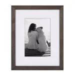 DesignOvation Gallery Wood Picture Frame Set, Gray, 8x10 in. (Matted to 5x7 in.), Set of 4 thumbnail 2