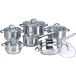 Heim Concept Premium 12-Piece Stainless Steel Cookware Set with Lids thumbnail 1